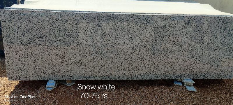 Polished Snow White Granite, for Steps, Staircases, Kitchen Countertops, Specialities : Stylish Design