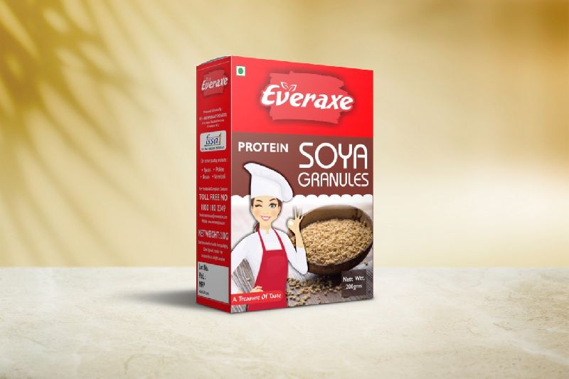 Everaxe Protein Soya Granules, Packaging Size : 200gm