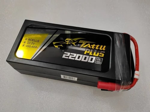 TATTU Plus 22000mAh Intelligent Flight Battery, Certification : ISI Certified