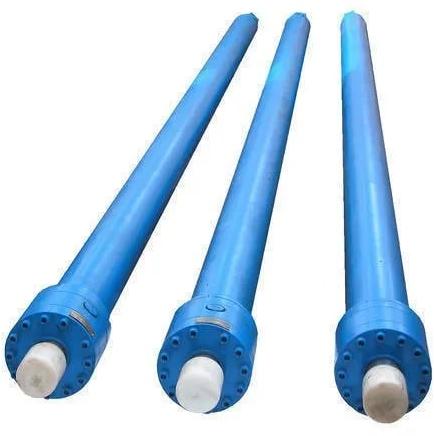 High Pressure Round Polished Stainless Steel Passenger Lift Hydraulic Cylinder, Color : Blue