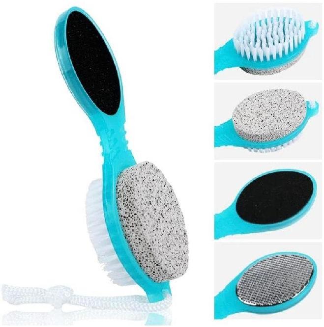 4 In 1 Pedicure Brush, Packaging Type : Plastic Packets