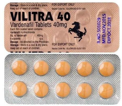 40mg Vilitra Tablet, for Clinical, Hospital, Personal, Purity : 100%