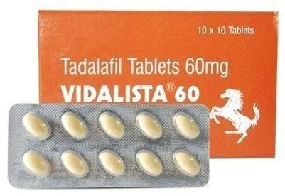 60mg Vidalista Tablet, for Pharmaceutical, Hospital, Clinic, Purity : 99.9%