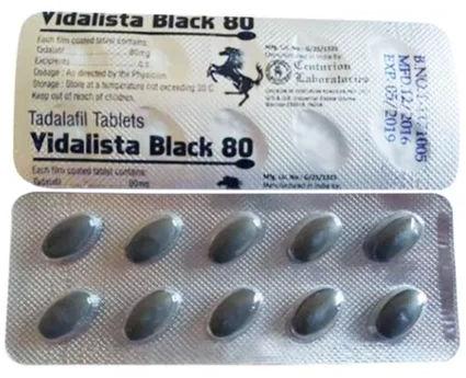 80mg Vidalista Black Tablet, for Pharmaceutical