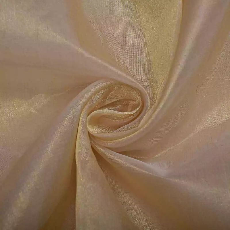 Tissue Silk Plain Fabric, Color : Multicolor