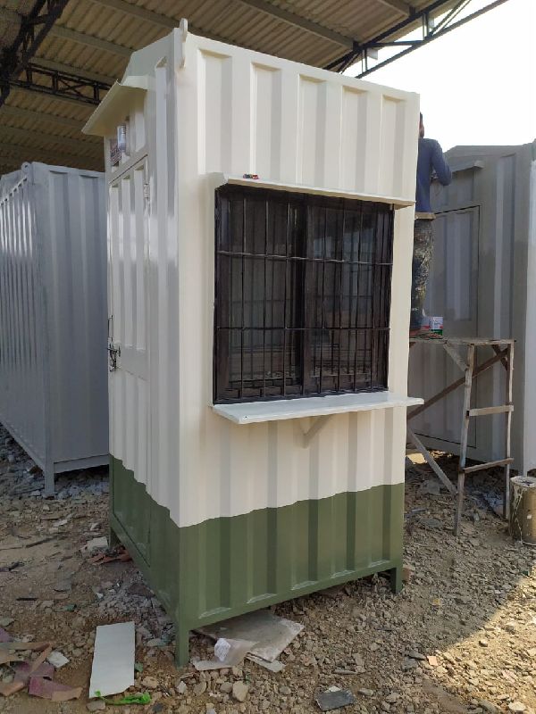 Polished Prefabricated Sheet portable security cabins, Size : 4x4, Feature : Best quality Low price