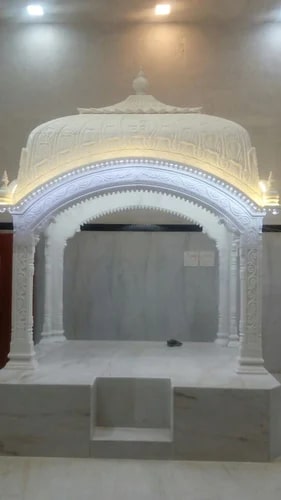 Polished Marble Palki Sahib, for Gurudwara Use, Feature : Precisely Crafted
