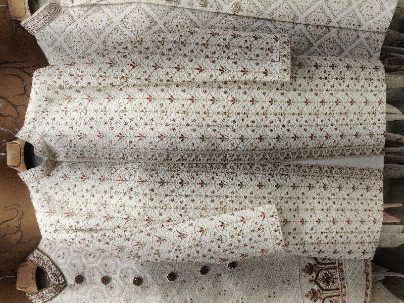 Cotton HANDWORK Embroidered Sherwani, Gender : Male