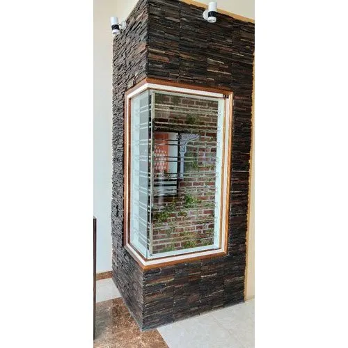 Corner Glass Window, Frame Material PPGI Suthar Enterprises
