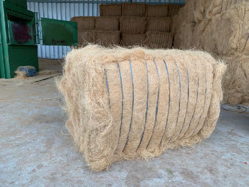 White Coir Fibre Bales, for Spinning, Filling Material, Industrial, Cushion Filling, Grade : New