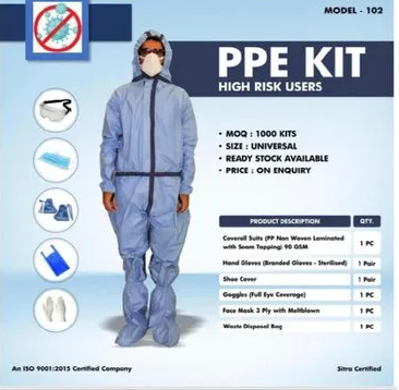 Personal Protective Equipment Kit, Size : Universal - Japsin ...