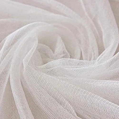 Cotton Net Fabric, for Garments, Pattern : Plain