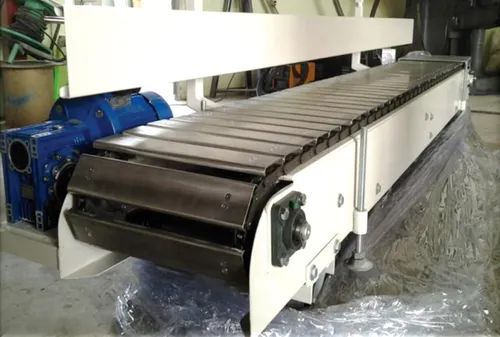 VSI Mild Steel Slat Chain Conveyor, Length : 20 feet