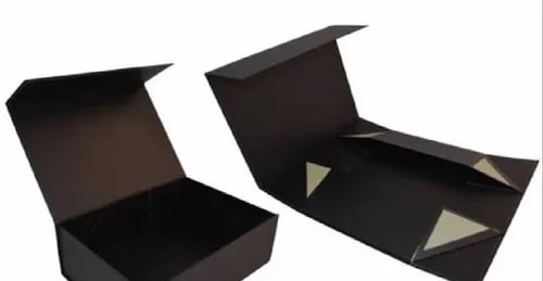 Printbranch Paper Folding Collapsible Rigid Box, Color : Black