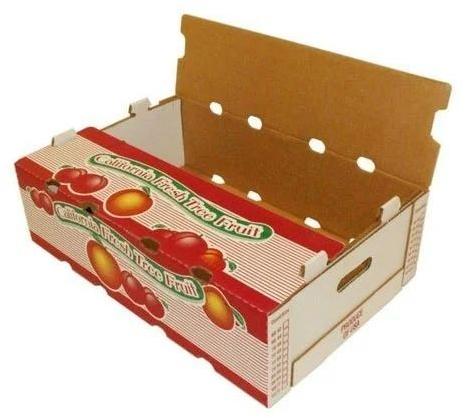 Fruits & Vegetable Packaging Box, Color : Brown