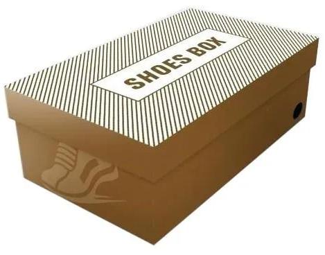 Printbranch Brown Cardboard Footwear Packing Box