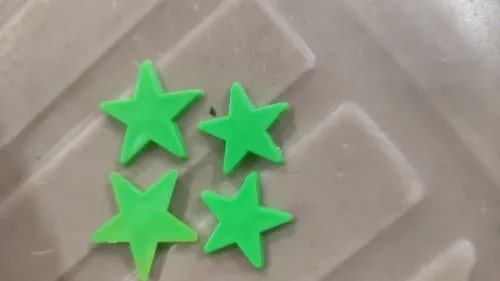 Star Shaped Plastic Tokens