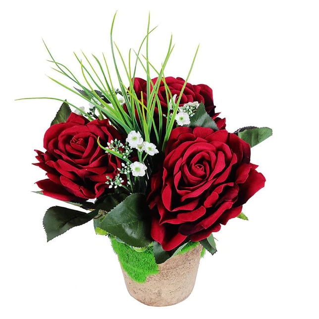 Artificial Red Rose by Wonderland Garden Arts And Crafts from Delhi