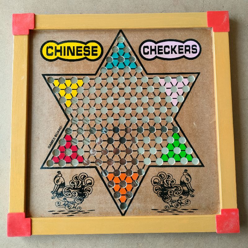 Laminated MDF Chinese checker with chess, Feature : Lightweight, Superior Finish