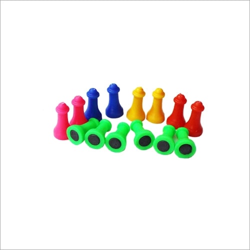 Plastic Magnetic Ludo Coins, Color : Multicolor