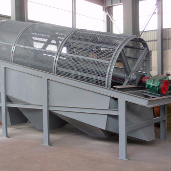 Stainless Steel Wastewater Rotary Drum Screen, Color : Grey