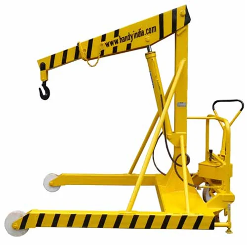 Yellow Mobile Floor Jib Crane - TECHNICAL ENTERPRISES, MEERUT, Uttar ...