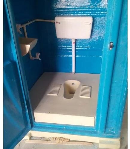 FRP Modular Toilet, Color : Blue