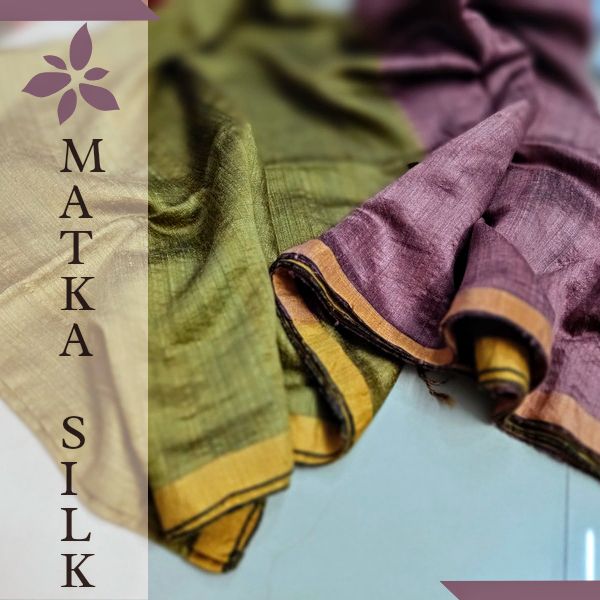 Matka Silk Saree, for Anti-Wrinkle, Age Group : Adults
