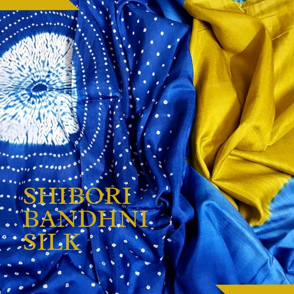 Shibori Bandhani Silk Saree, for Shrink-Resistant, Occasion : Casual Wear