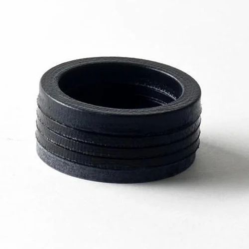Round Chevron Packing Rubber Seal, for Oil Industry, Color : Black