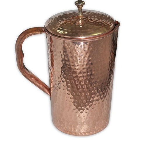 Pure Copper Hammered Jug Copper World Moradabad Uttar Pradesh