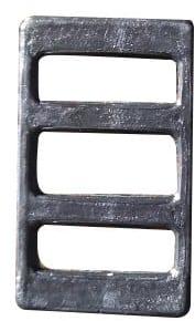HDPE 6 No Jali Buckle, Size : 2x2inch