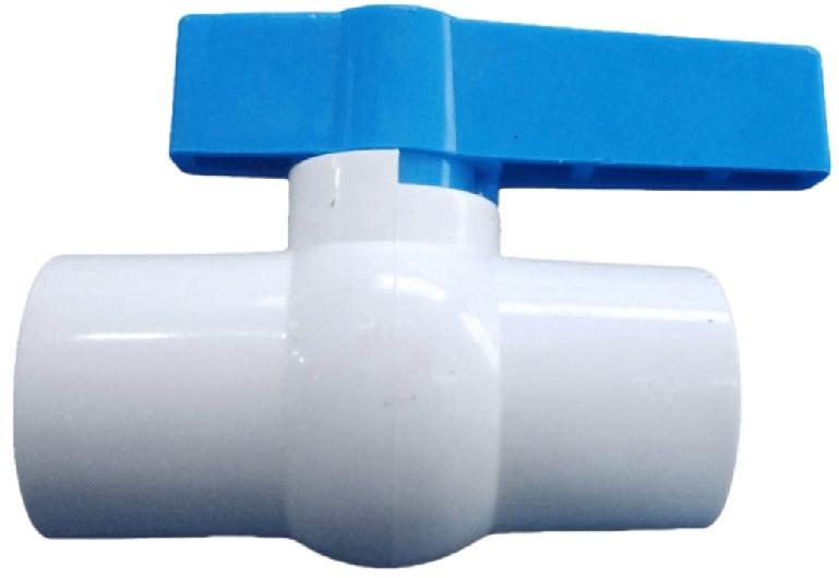 White UPVC Compact Long Handle Ball Valve, for Fitting Use, Feature : Easy Maintenance.