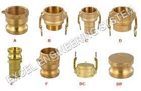 Brass Camlock Coupling, for Perfect Shape, Crack Proof, Corrosion Proof, Color : Golden