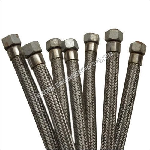 Polished Stainless Steel Hydraulic Hose, for Industrial Use, Specialities : Perfect Finish