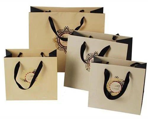 Printed Customised Paper Bag, Size : 14x12inch