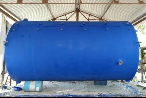 Coated FRP Horizontal Storage Tank, Color : Blue