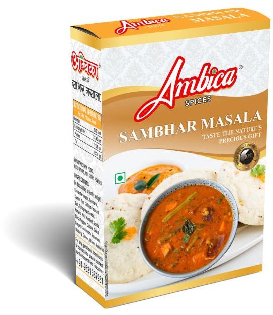 Blended Natural Sambhar Masala Powder, for Cooking, Spices, Grade Standard : Food Grade