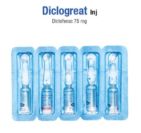 Diclogreat 75mg injection, Purity : 99.9%