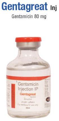 Gentagreat 80mg Injection, Packaging Type : 30ml Vial