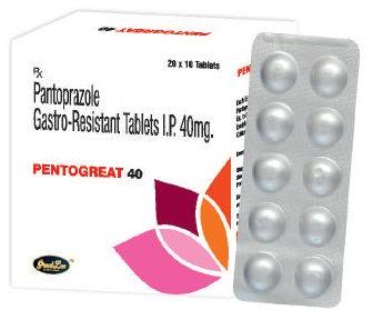 Pentogreat 40mg Tablet, Packaging Type : Strips
