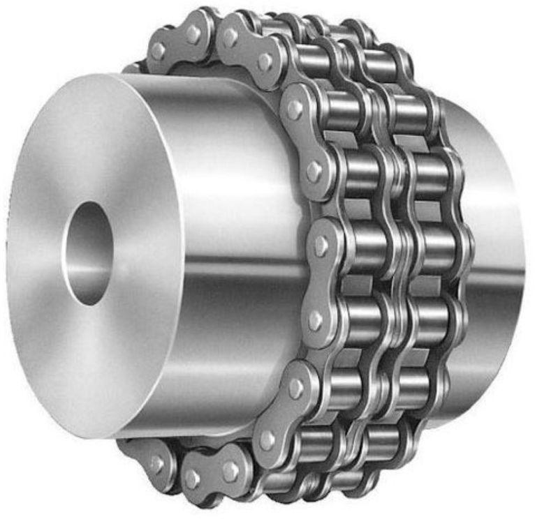 Metallic Grey Round Polished Metal Chain Couplings, for Industrial