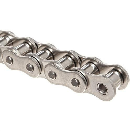 Grey-Black Polished Stainless Steel Diamond Roller Chain, for Industrial, Certification : ISI Certified