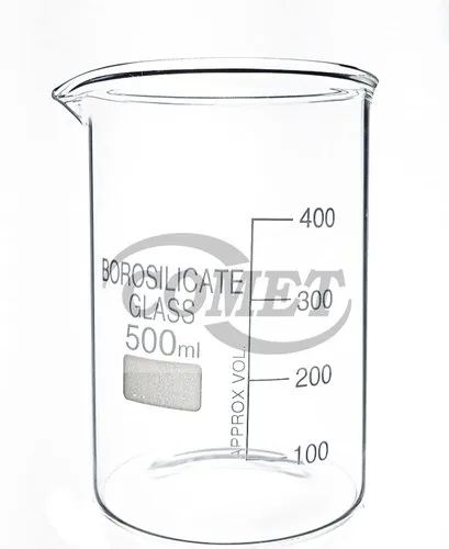 Transparent Borosilicate Glass Beaker, for Chemical Use, Lab Use