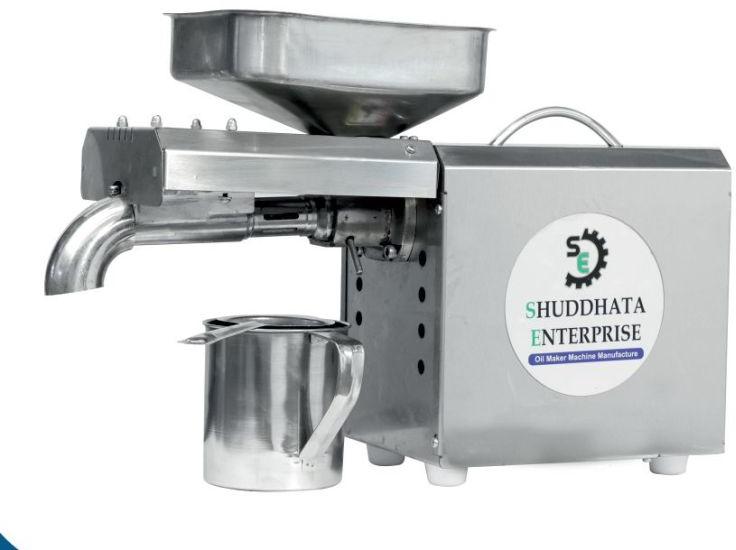 Shuddhata Enterprise SE-1400 Oil Press Machine, Capacity : 3 To 5 Kg/hr.