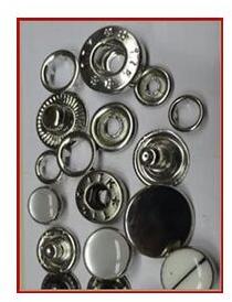 Golden Round Brass Snap Fasteners Buttons, for Garments, Packaging Type : Box