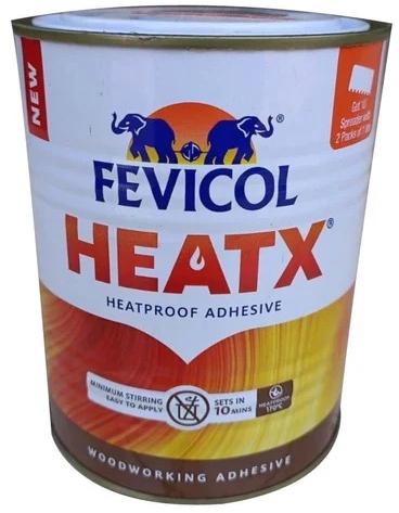Liquid Fevicol Heatx Heatproof Adhesive, Packaging Type : Tin