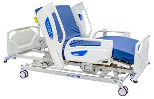 White Rectangular Metal Electric Hydraulic Hospital Bed, Style : Modern