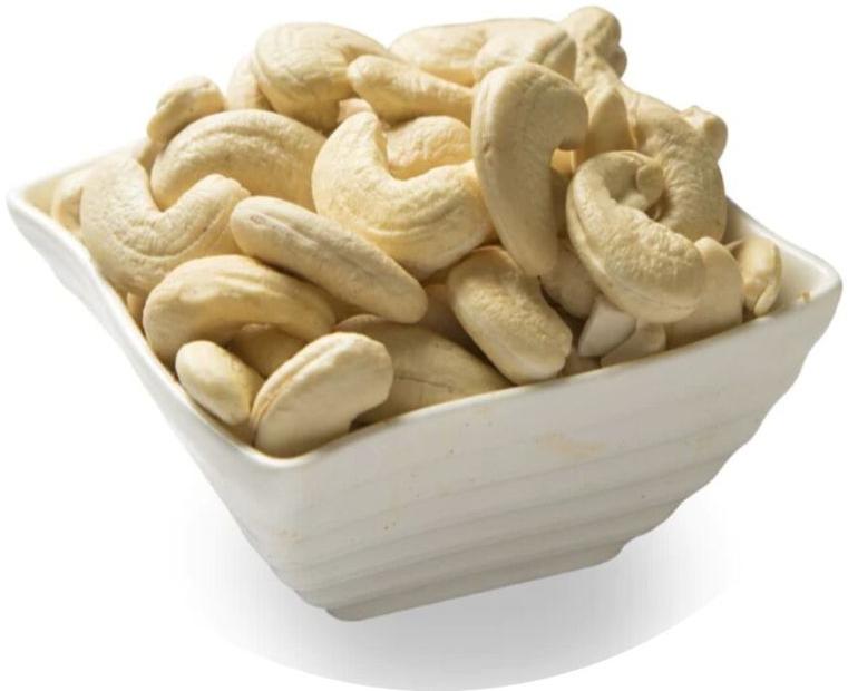 White Packed Curve cashew nuts, for Food, Certification : FSSAI Certified