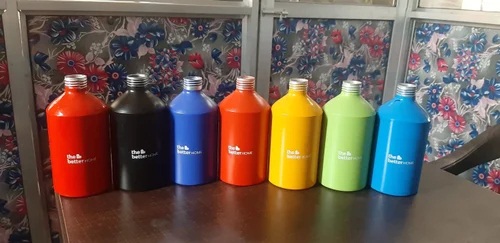 All 40 Gram Printed Aluminum Bottle, for Water / Soda / Softdrink, Capacity : 500 ML